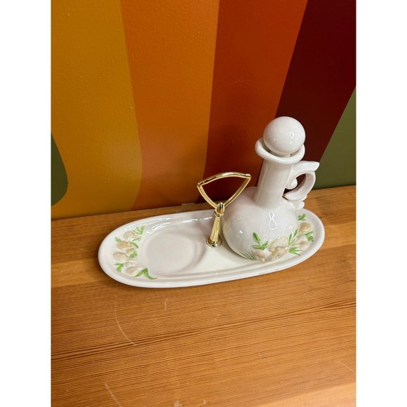 Vintage mushroom mushie cruet oil and vinegar kitchen ceramic boho cottagecore - Picture 3 of 4